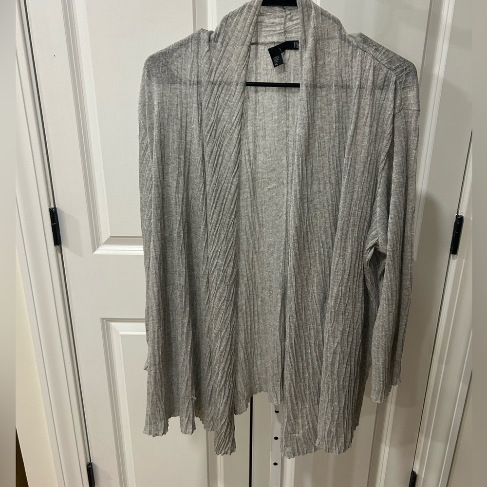 Eileen Fisher Light Gray Women's Cardigan